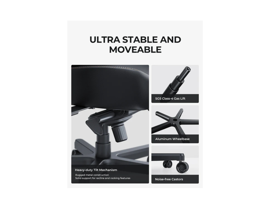 AndaSeat Kaiser 3 Gaming Chair - Black Leather, Ergonomic, 4D Armrests AndaSeat Kaiser 3 Gaming Chair - Black Leather, Ergonomic, 4D Armrests